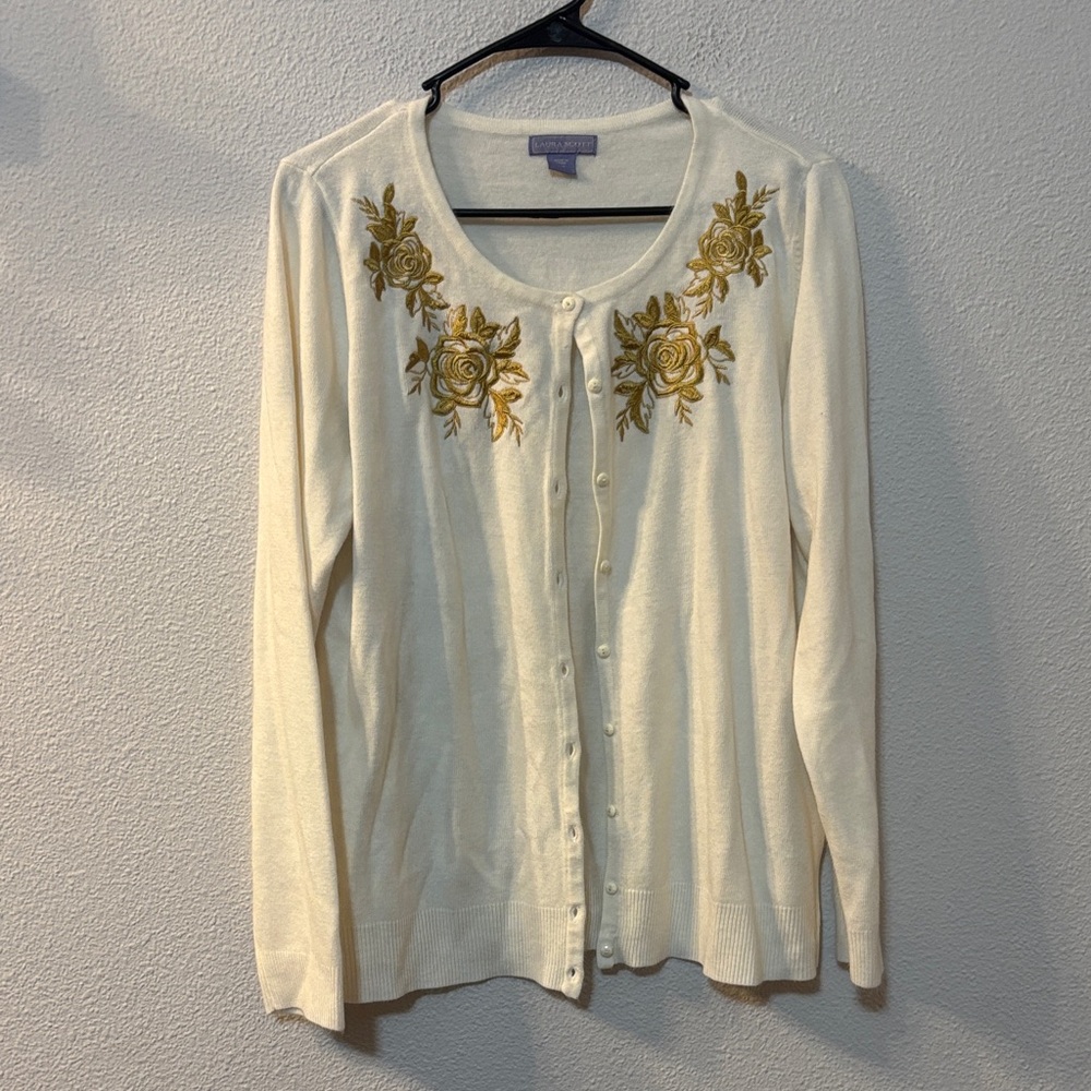 Laura Scott Cream Cardigan
